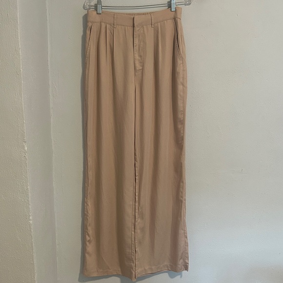 Abercrombie & Fitch sloan Tan Wide Leg Pants - Picture 2 of 6